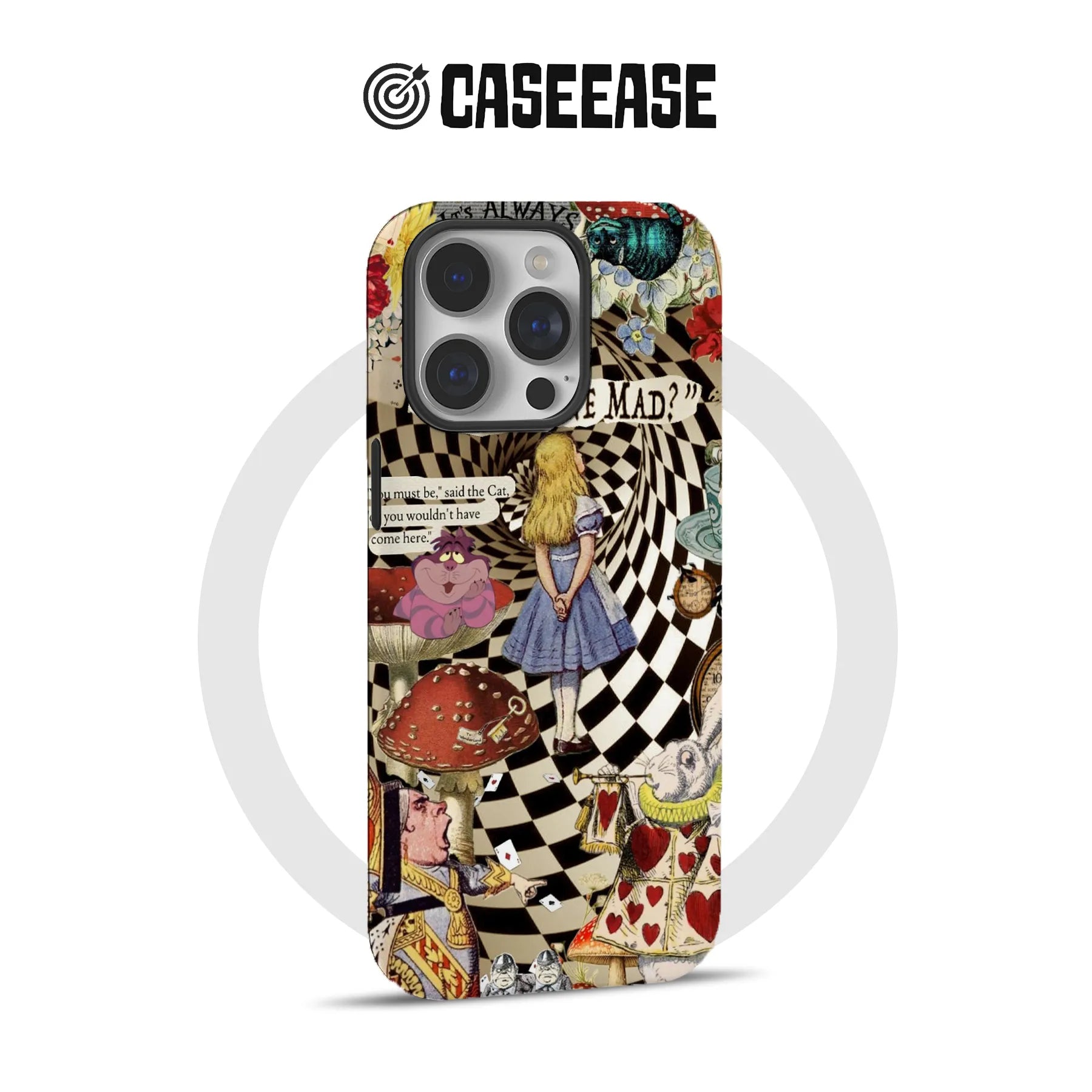 Funda para teléfono inspirada en Alicia en el país de las maravillas