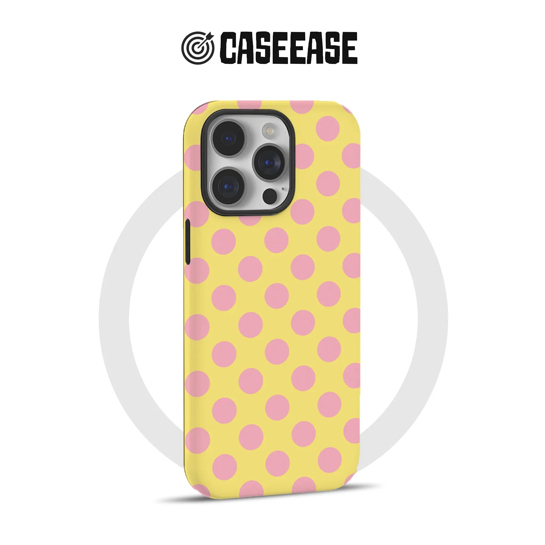 Encantadora funda para teléfono con lunares