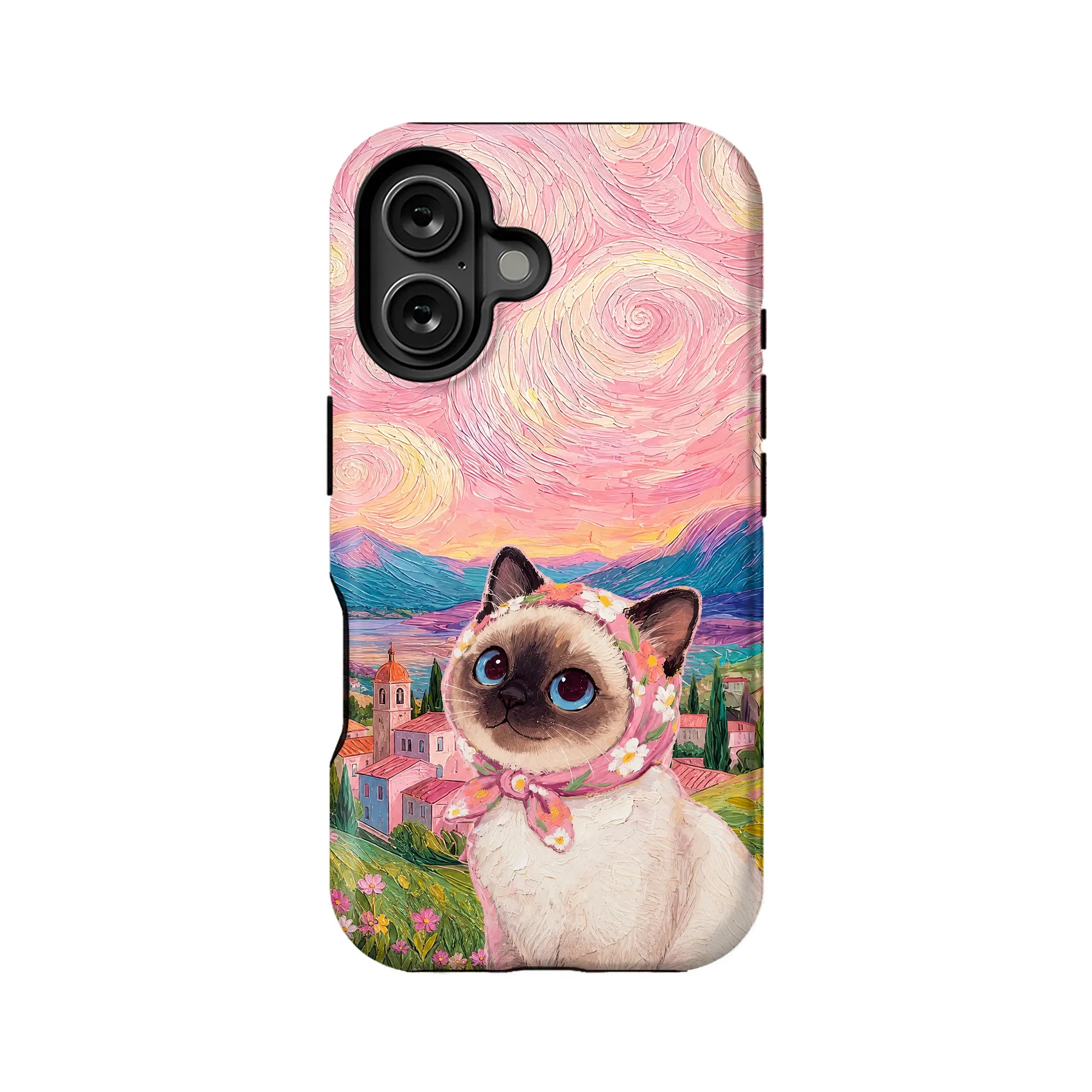 Siamese Cat Scenic Phone Case