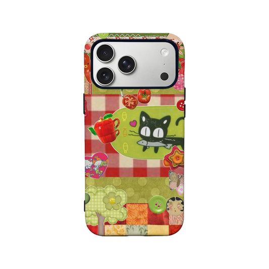 Cute Cat and Garden Phone Case