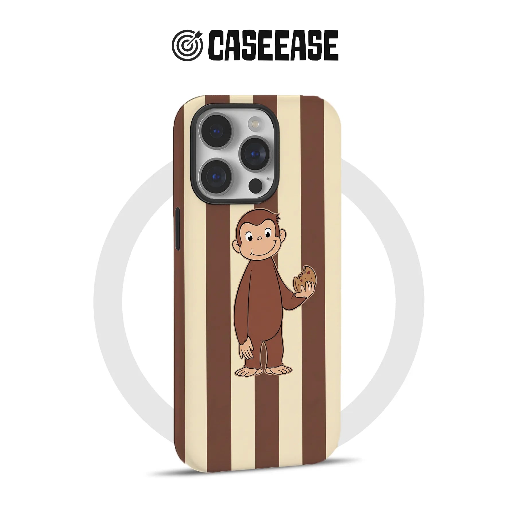 Funda para teléfono con forma de galleta de Jorge el curioso