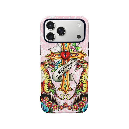 Ed Hardy Tiger Cross Phone Case