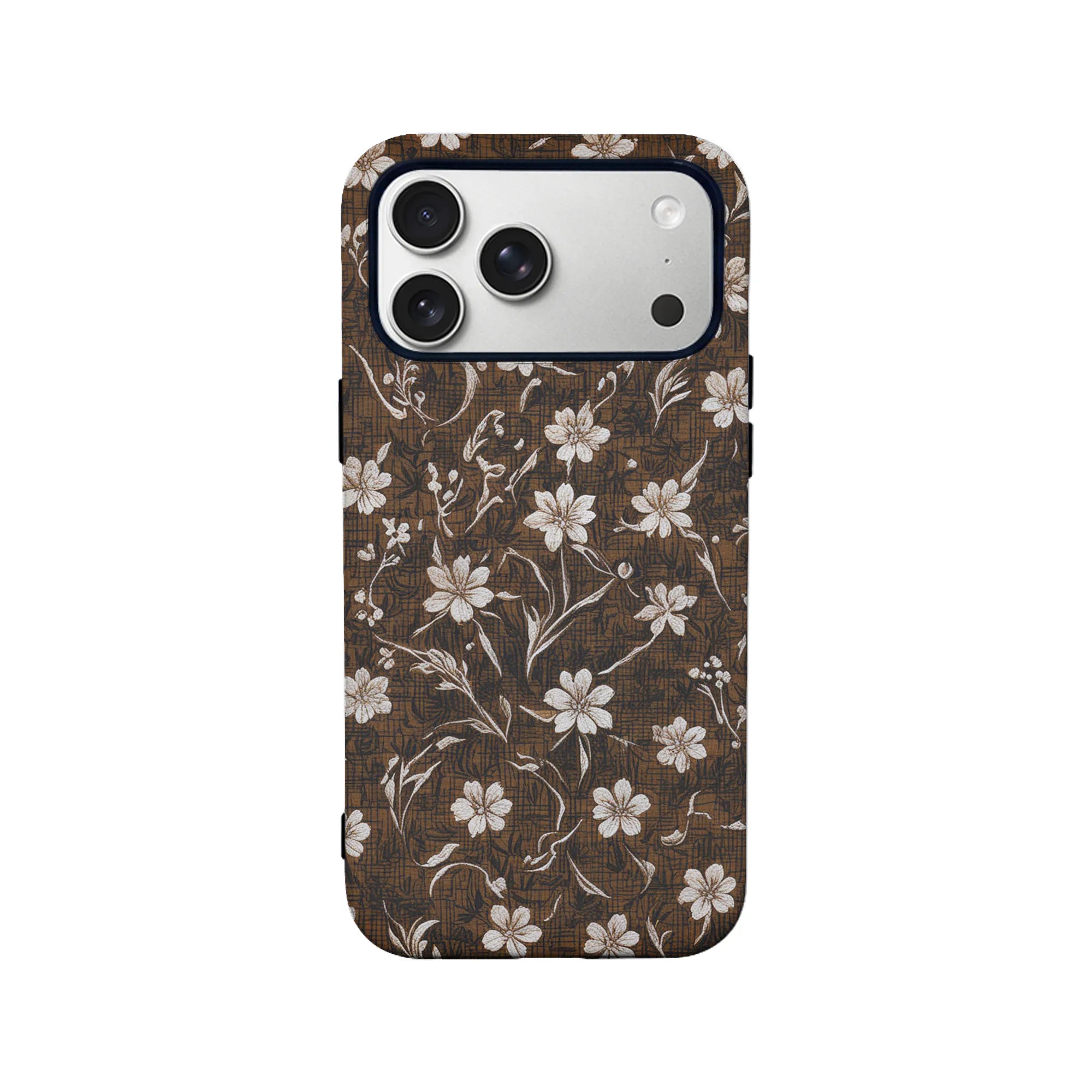 Vintage White Daisy Phone Case – Elegant and Durable