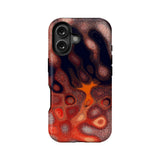Funda para teléfono con diseño de remolino artístico para un estilo moderno