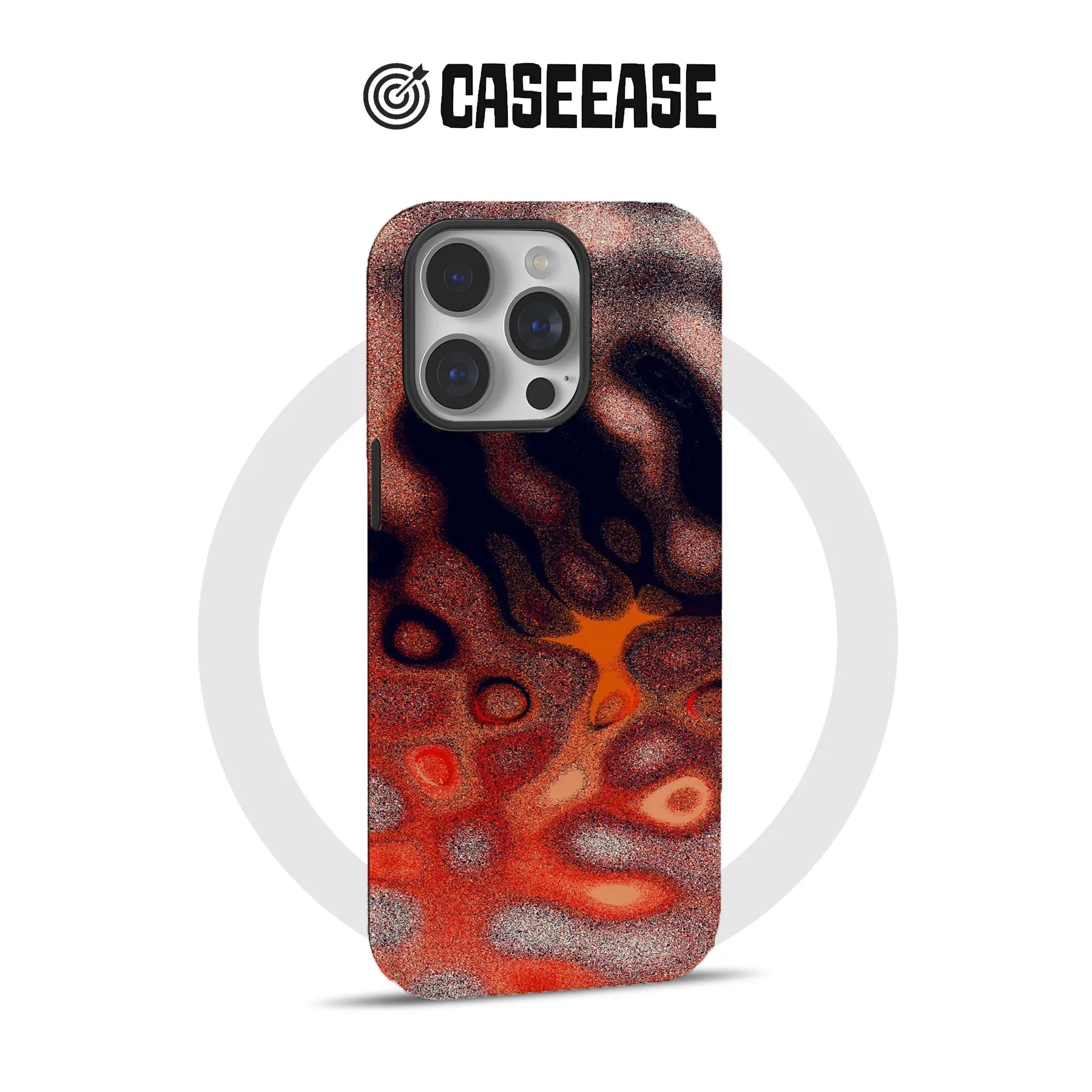 Funda para teléfono con diseño de remolino artístico para un estilo moderno