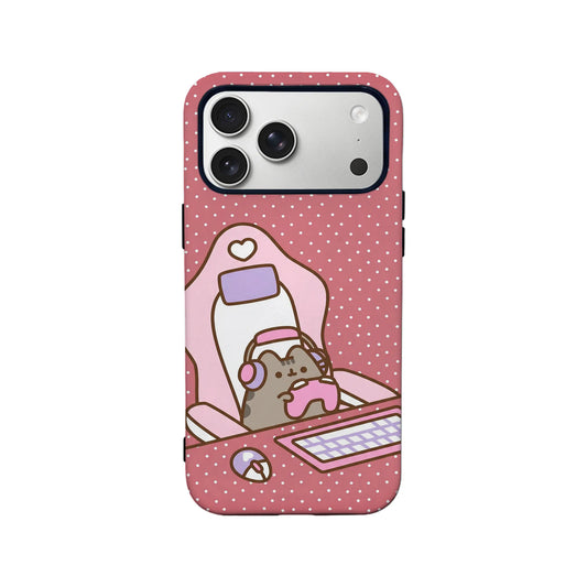 Cute Gaming Cat Phone Case for Gamers