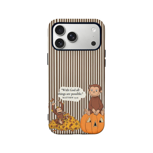 Curious Monkey Fall Phone Case