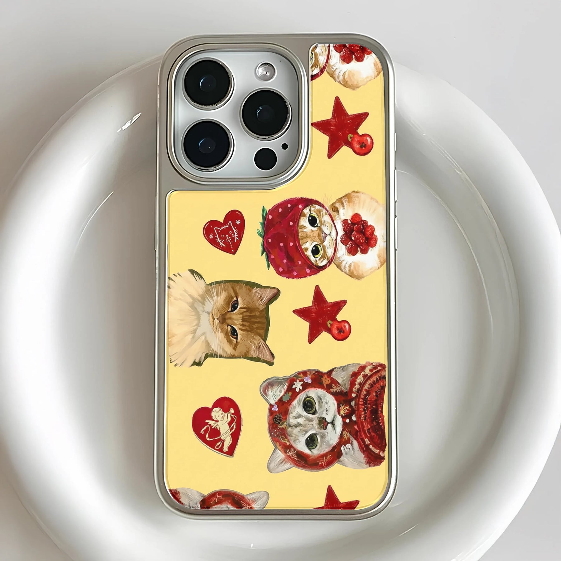 Funda para teléfono con diseño de gato caprichoso - Ilustraciones de gatos adorables