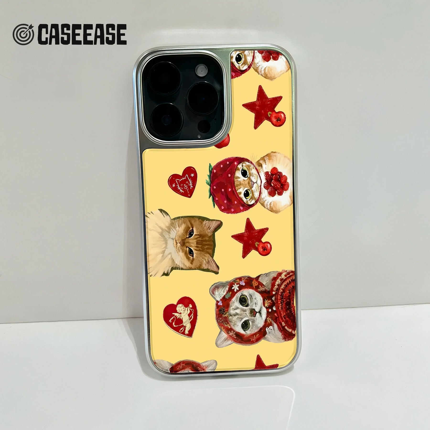 Funda para teléfono con diseño de gato caprichoso - Ilustraciones de gatos adorables