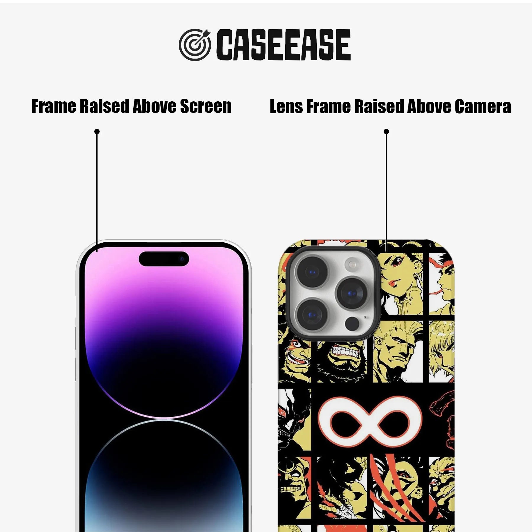 Funda para teléfono Infinity con personajes de anime