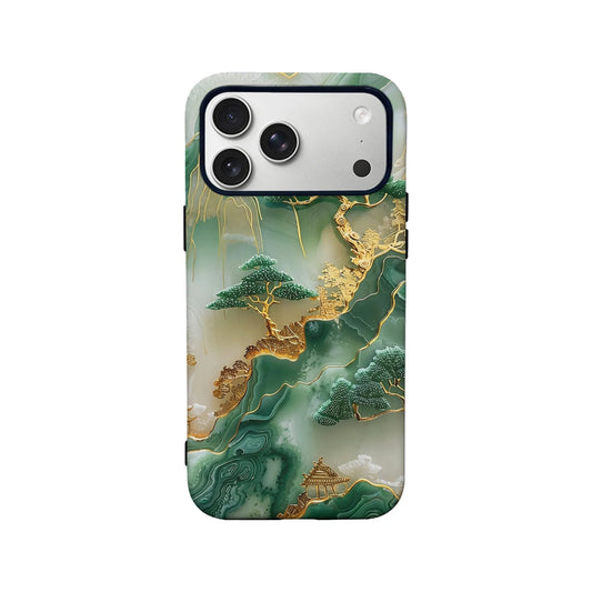 Elegant Jade Landscape Phone Case