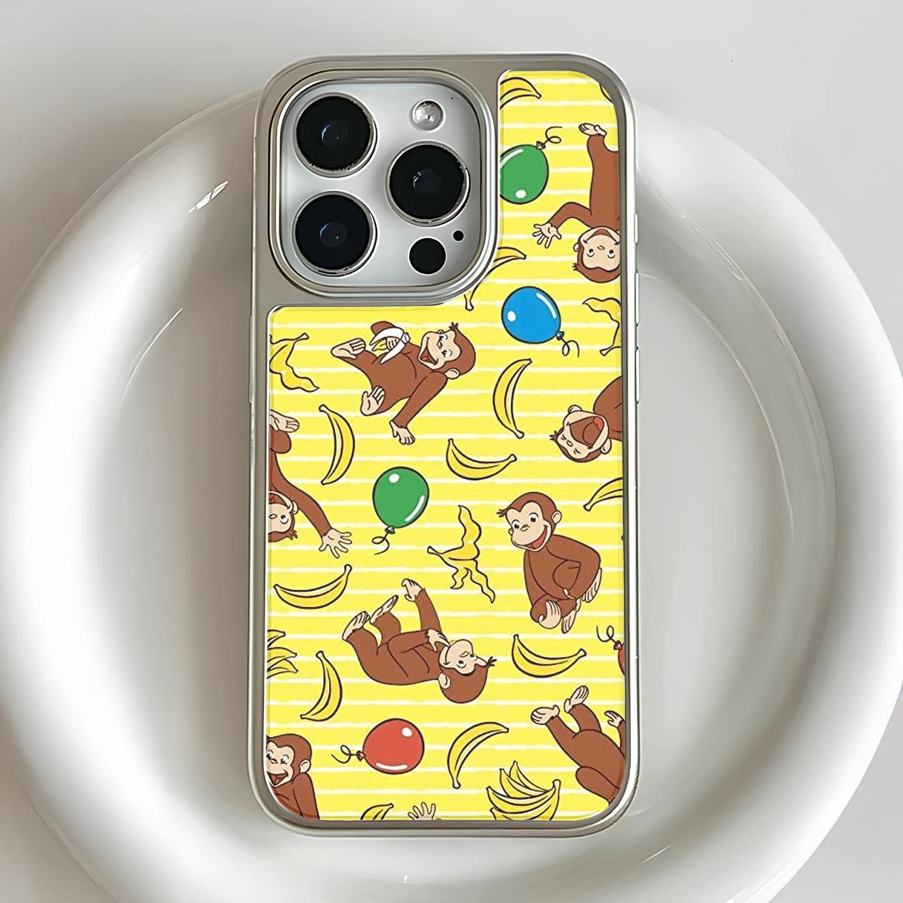 Funda para teléfono con diseño de Jorge el Curioso - Diseño de mono juguetón