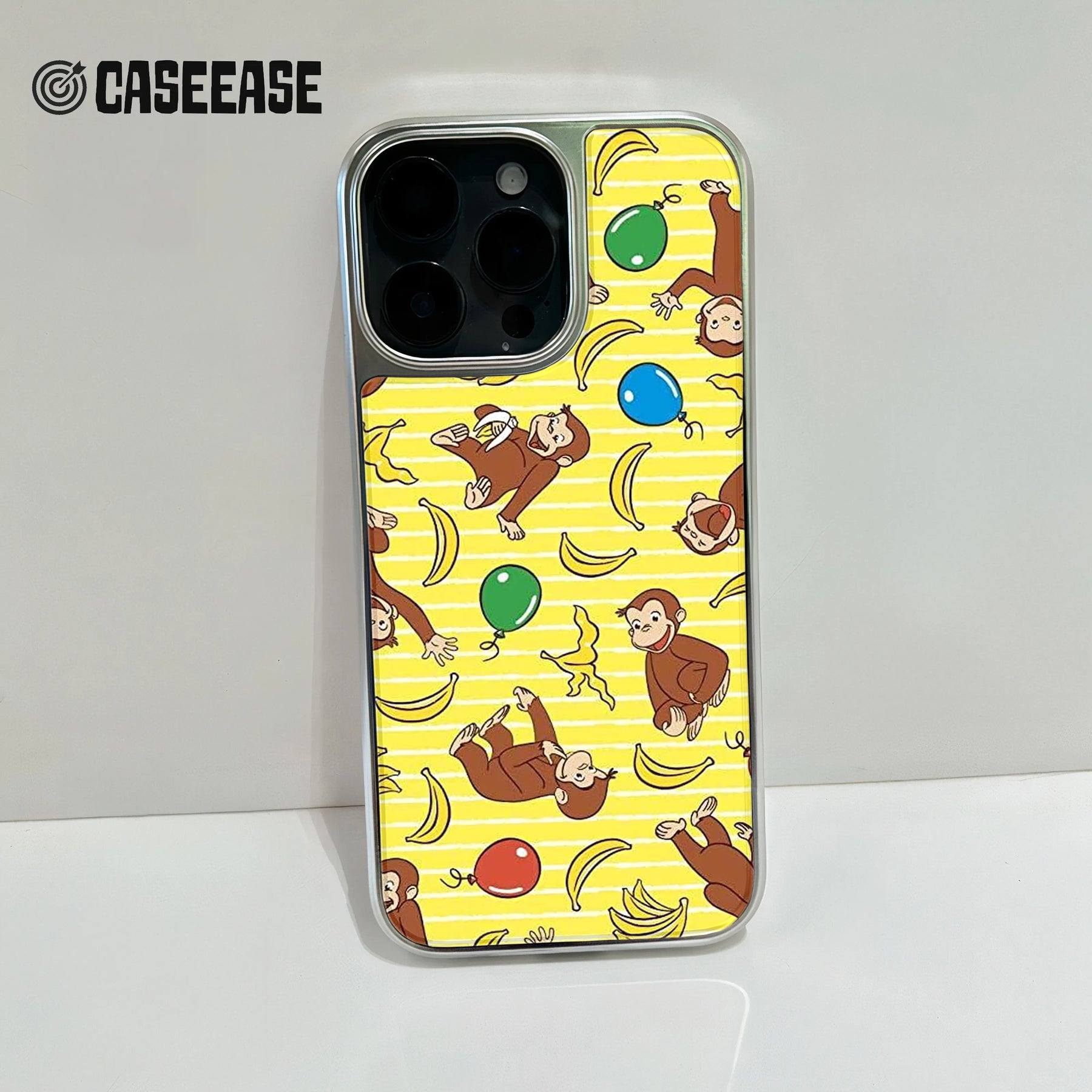 Funda para teléfono con diseño de Jorge el Curioso - Diseño de mono juguetón