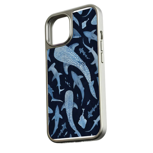Holographic Chrome Shark Phone Case - Ocean Life Design