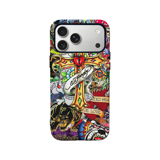 Ed Hardy Tattoo Style Phone Case