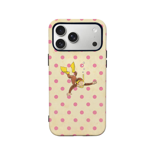 Cute Diving Monkey Phone Case