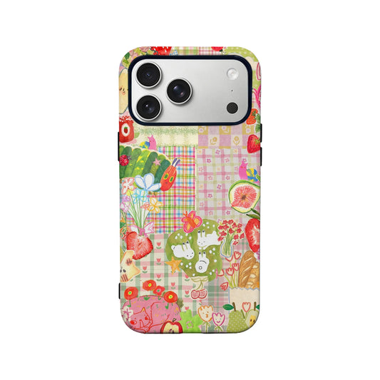 Patchwork Fruit and Hungry Caterpillar Phone Case