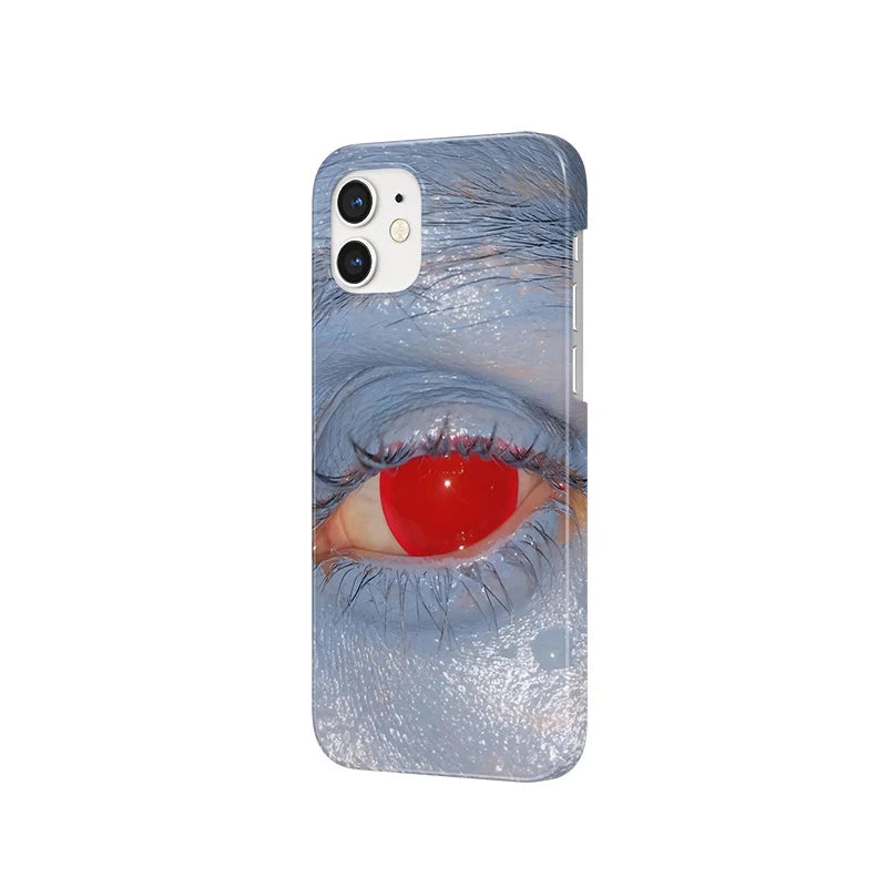 Red-Eye Surreal Phone Case 2025 – Unique Artistic Vision Design