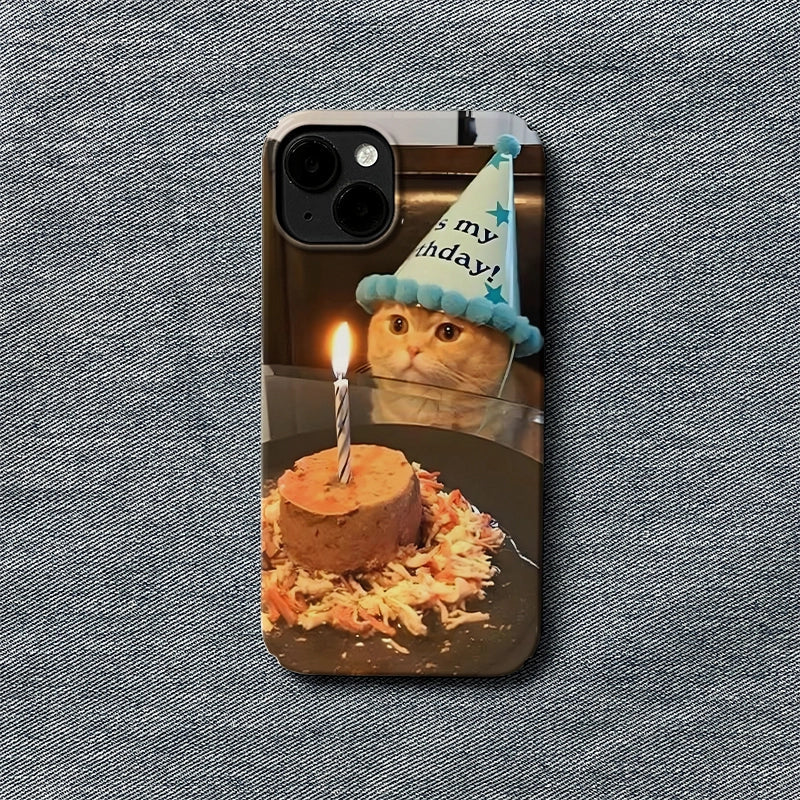 Cat's Birthday Cute Animal IPhone Phone Case