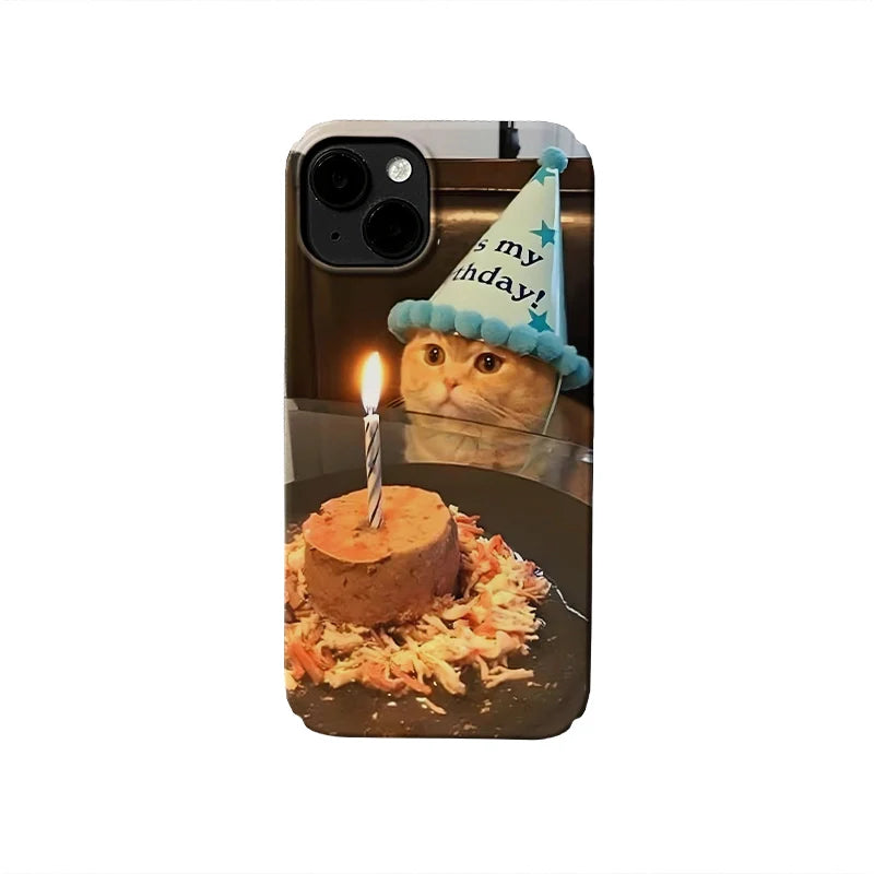 Cat's Birthday Cute Animal IPhone Phone Case