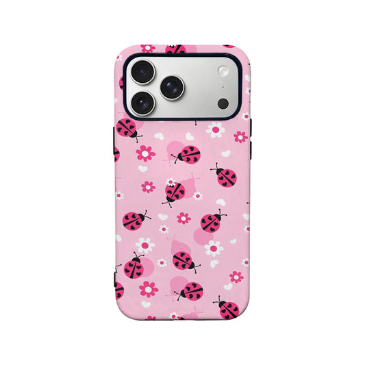 Cute Ladybug and Flower Phone Case