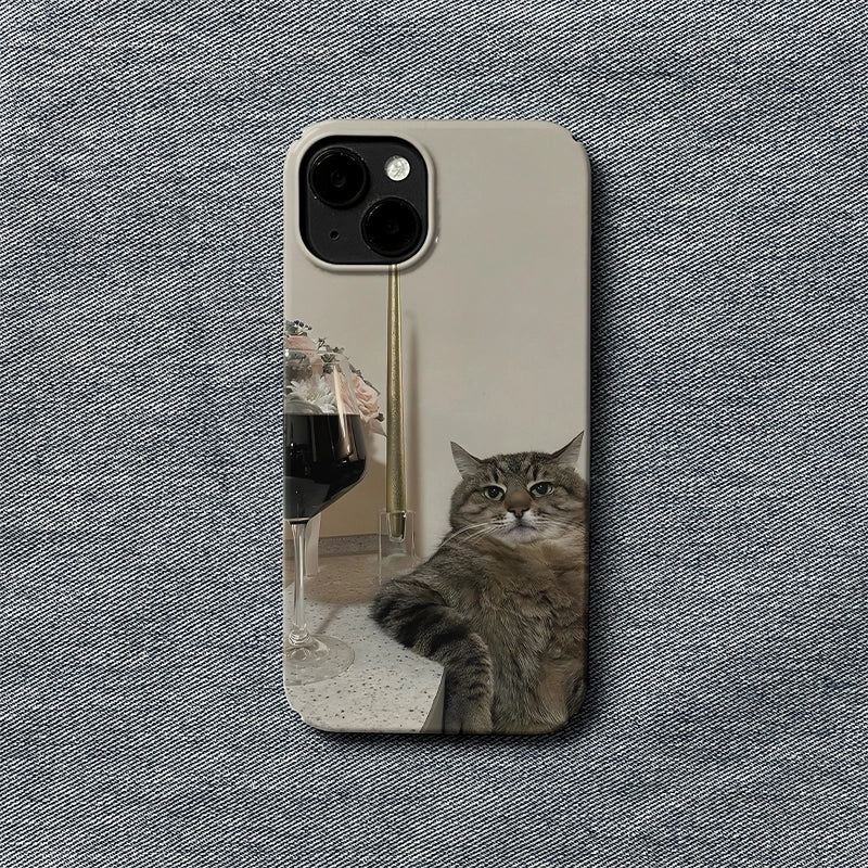 Blue Cat Cute Animal IPhone Phone Case