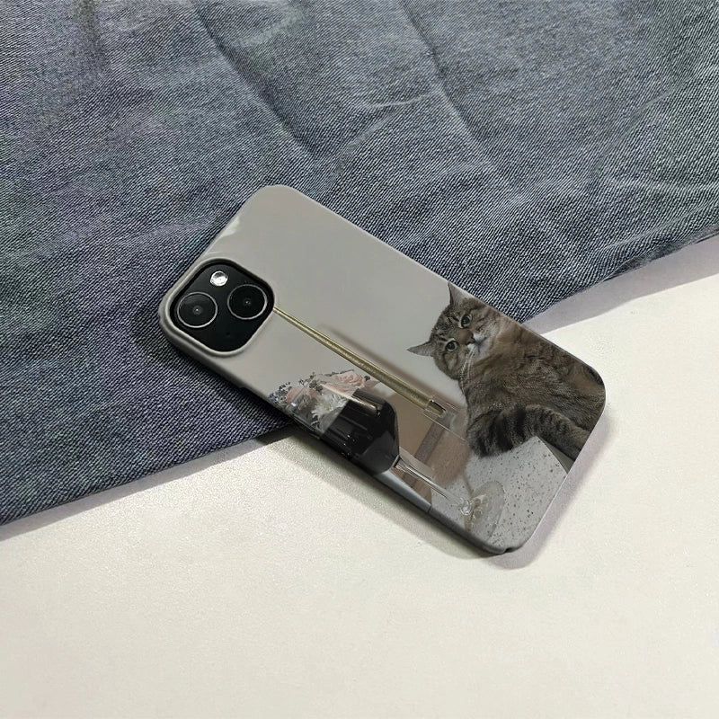 Blue Cat Cute Animal IPhone Phone Case