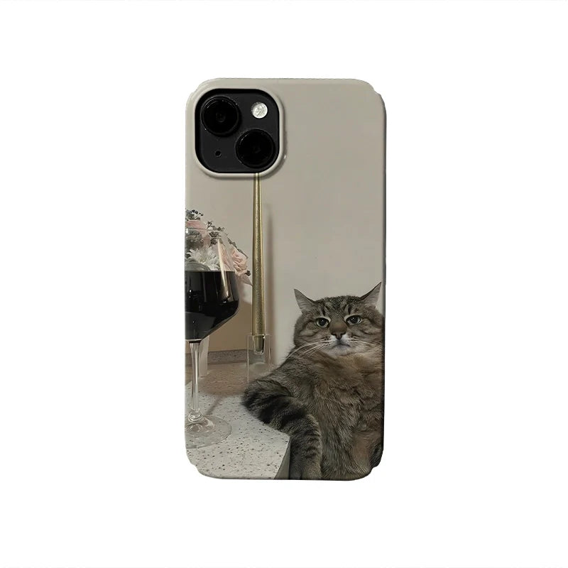 Blue Cat Cute Animal IPhone Phone Case