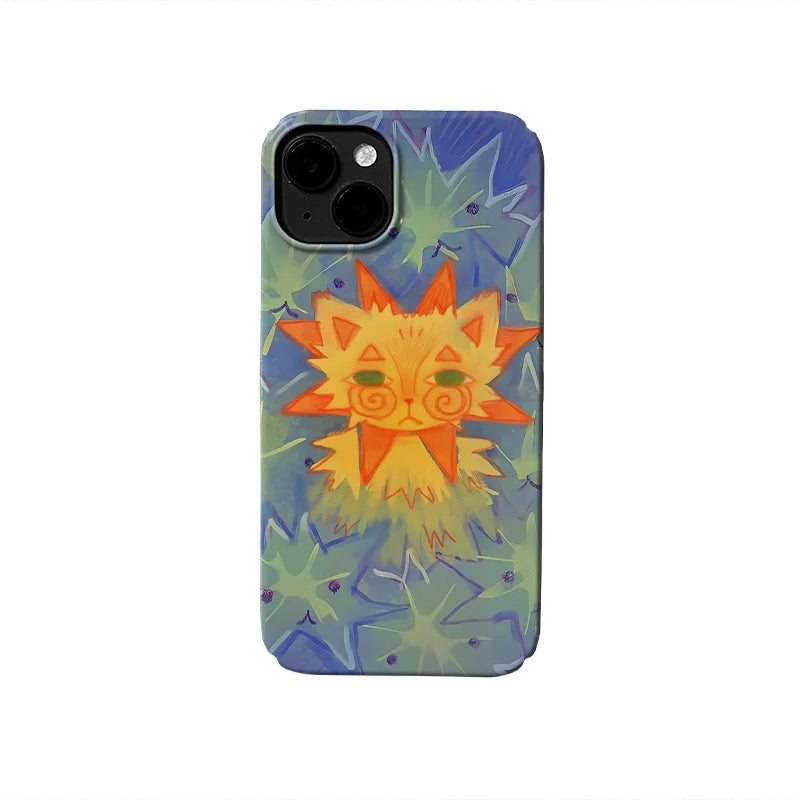 Sun Cat Minimalist IPhone Phone Case