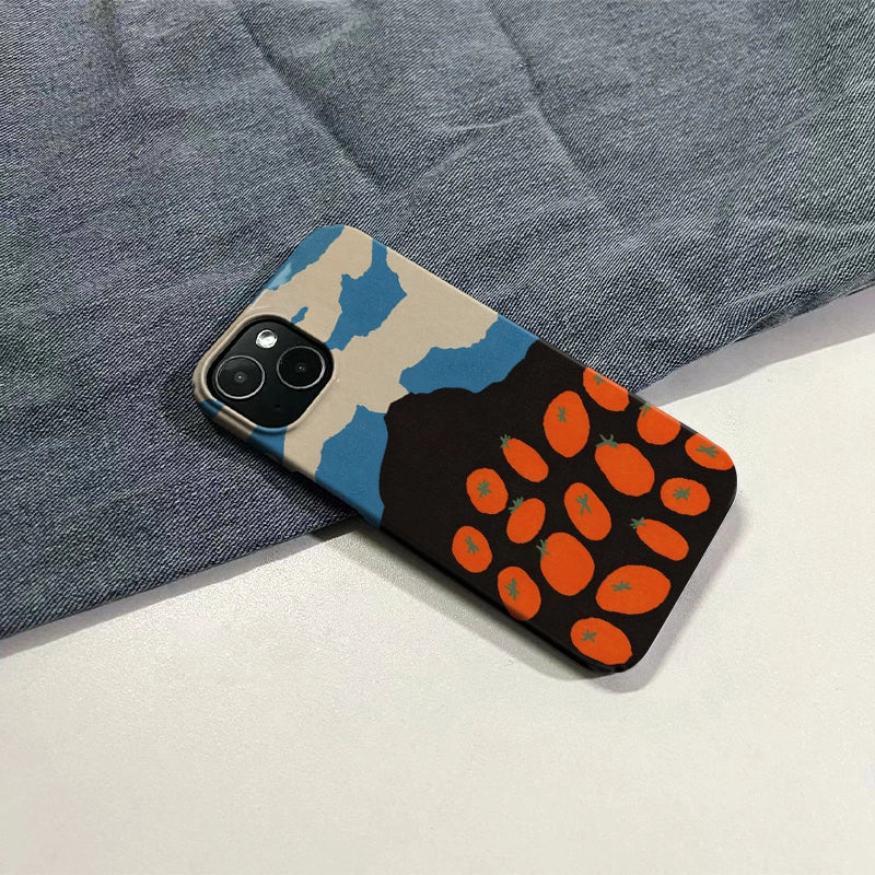 Tomato Field Phone Case – Abstract Harvest Design