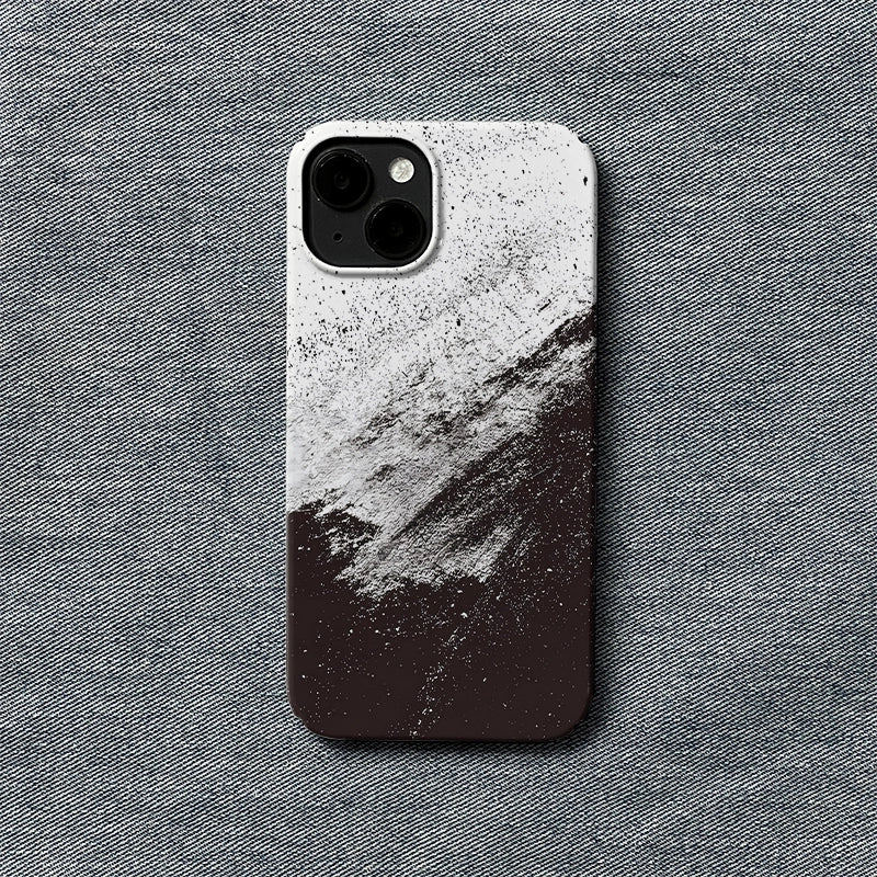 Abstract Black & White Phone Case - Minimalist Design