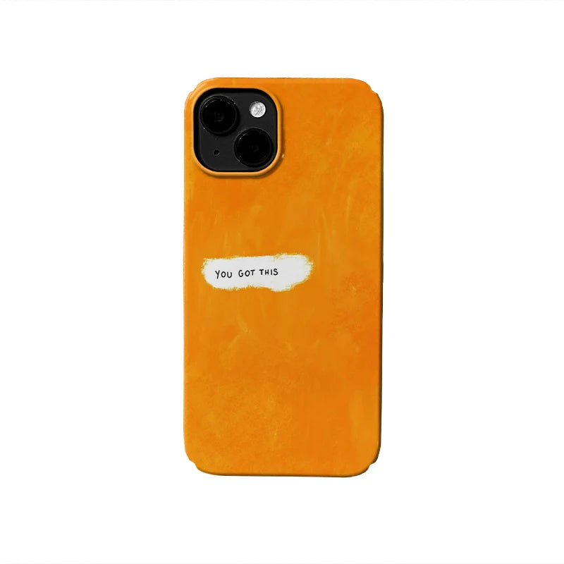 Inspirational Orange Phone Case – "You Got This"