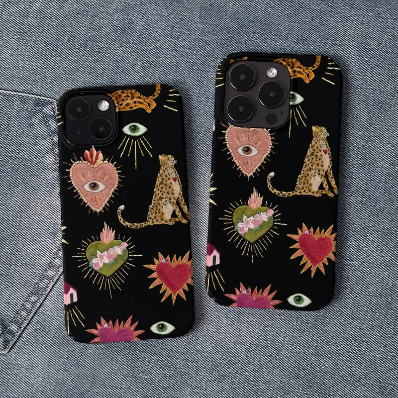 Boho Wild Love Phone Case – Artistic and Whimsical Design