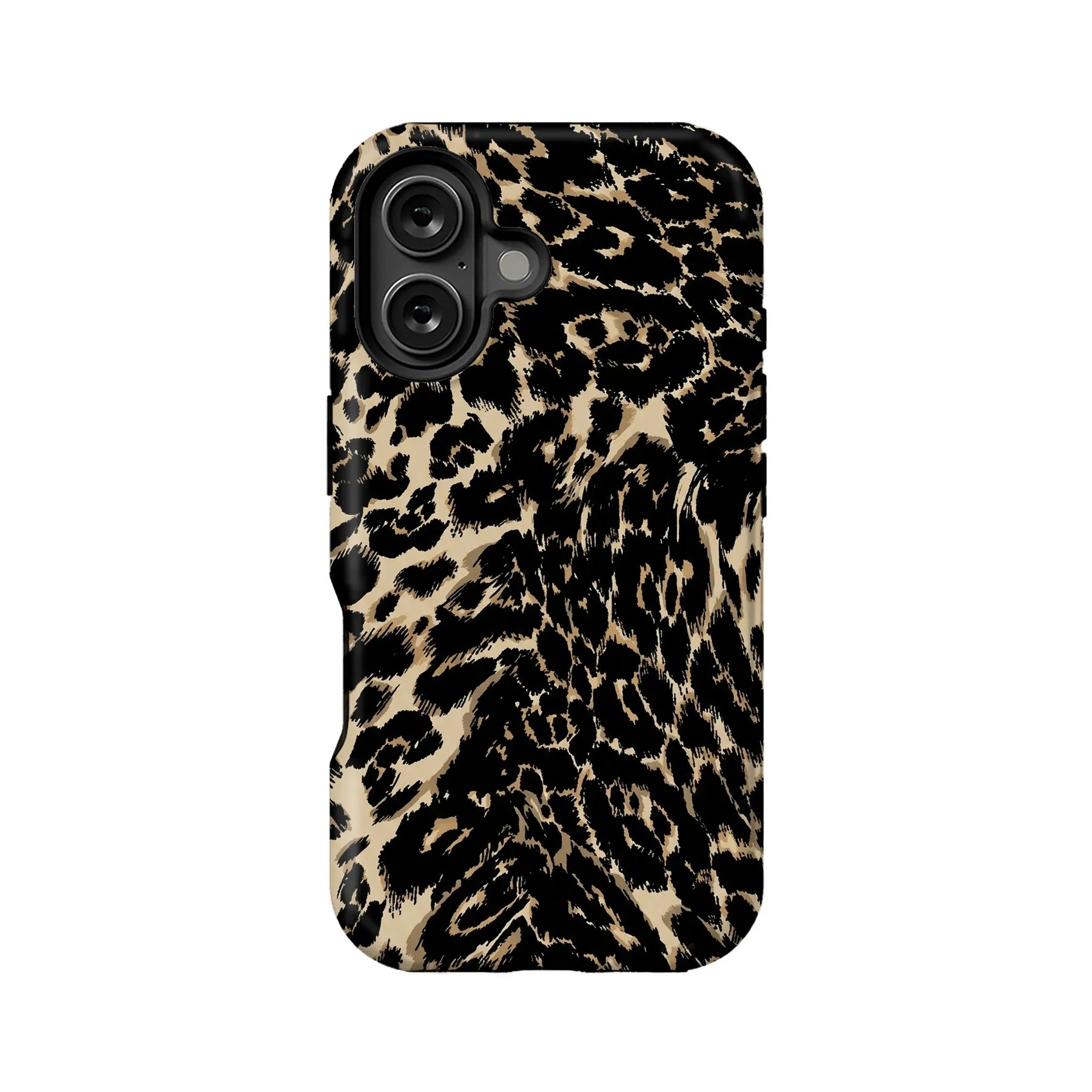 Funda texturizada de leopardo para iPhone: protección resistente y duradera