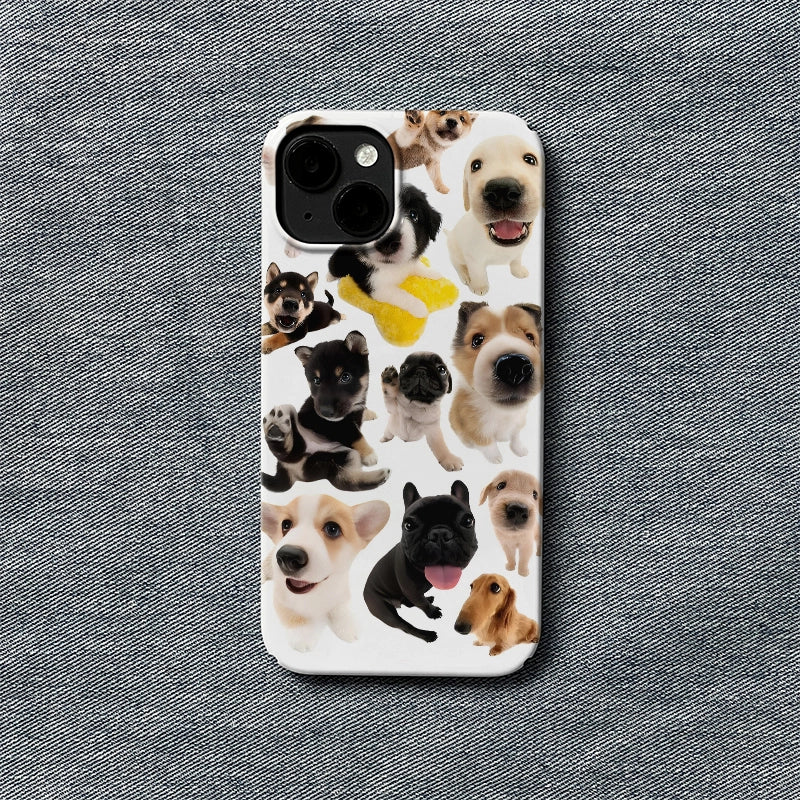 Adorable Puppies Phone Case 2025 – Cute Dog Collage Design