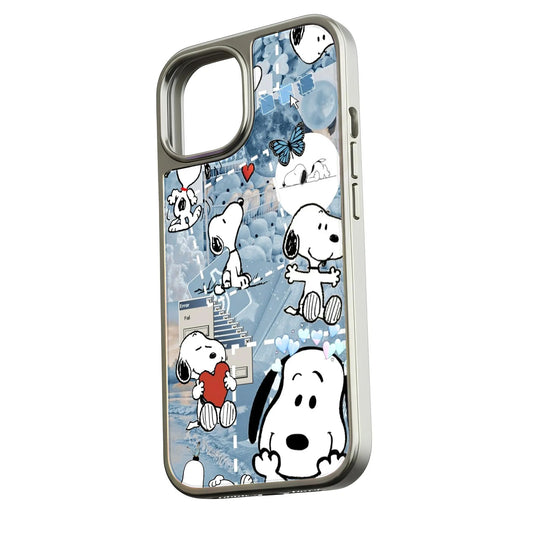 Snoopy Cartoon Phone Case - Holographic Design & Colorful Aesthetics