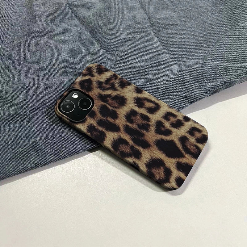 Natural Brown Leopard iPhone Case – Wild & Elegant
