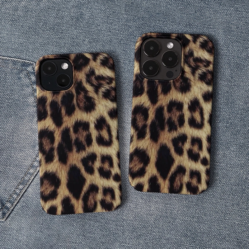 Natural Brown Leopard iPhone Case – Wild & Elegant