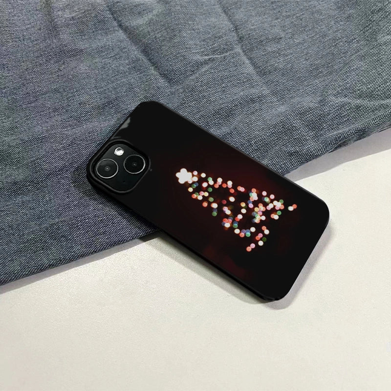 Funda para teléfono con diseño de árbol de Navidad: diseño festivo y minimalista