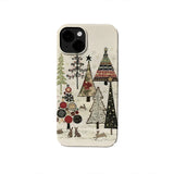 Funda para teléfono con árbol de Navidad caprichoso
