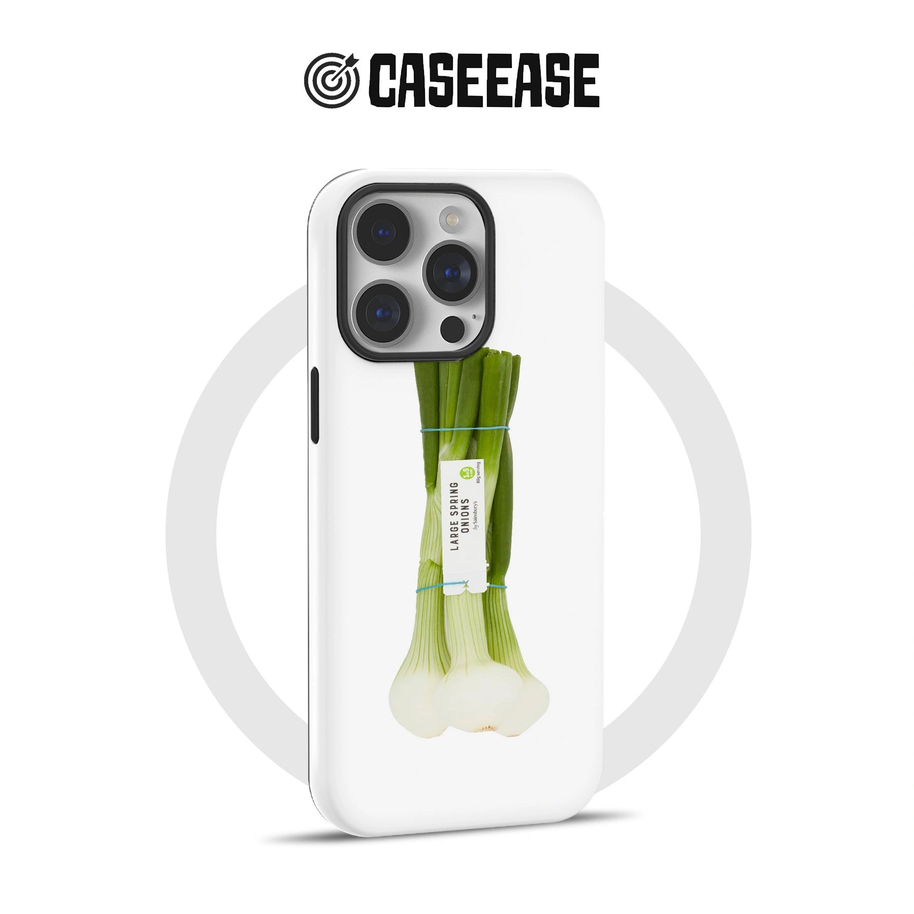 Minimalist Green Onion Phone Case – Fresh and Natural Design