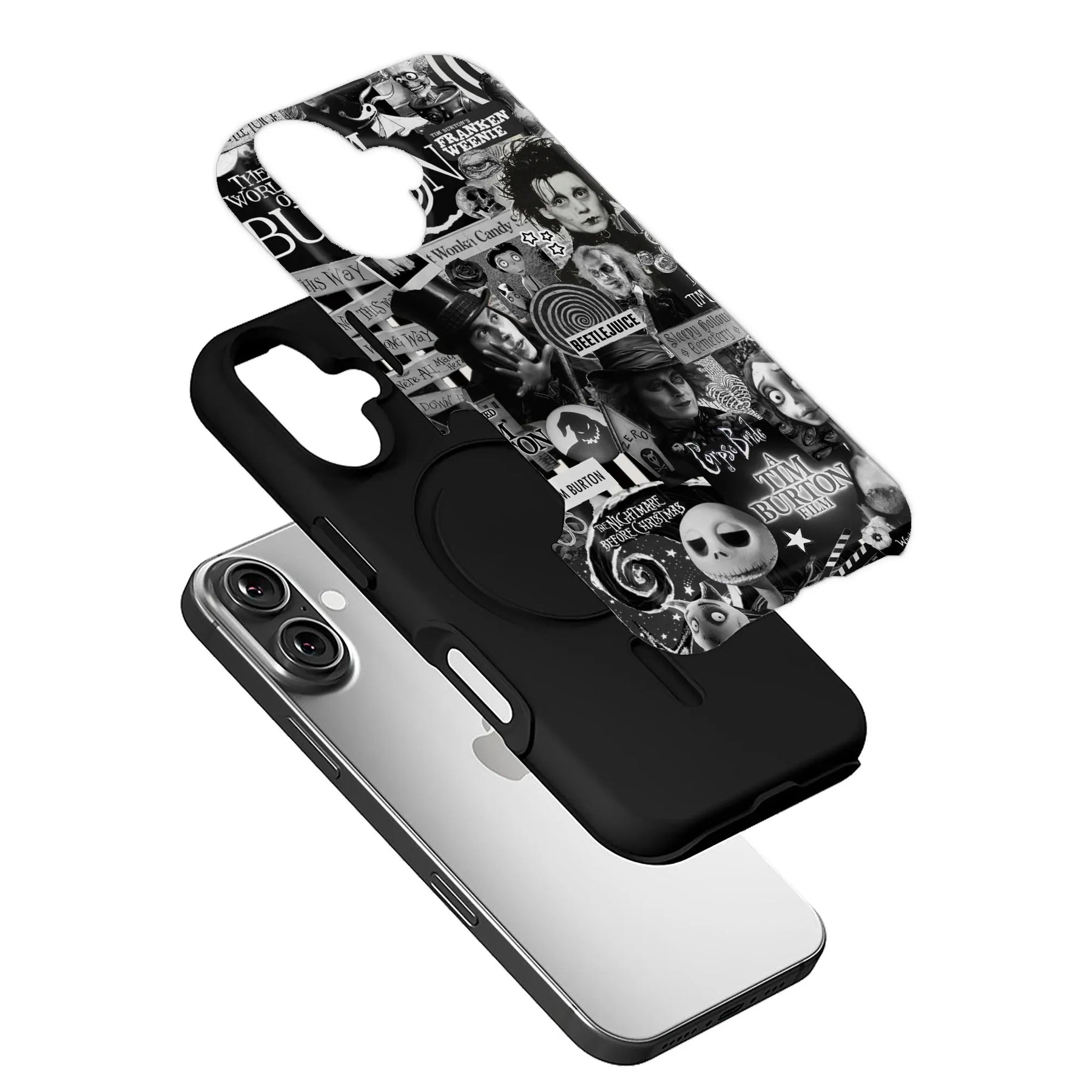 Funda para teléfono inspirada en Tim Burton