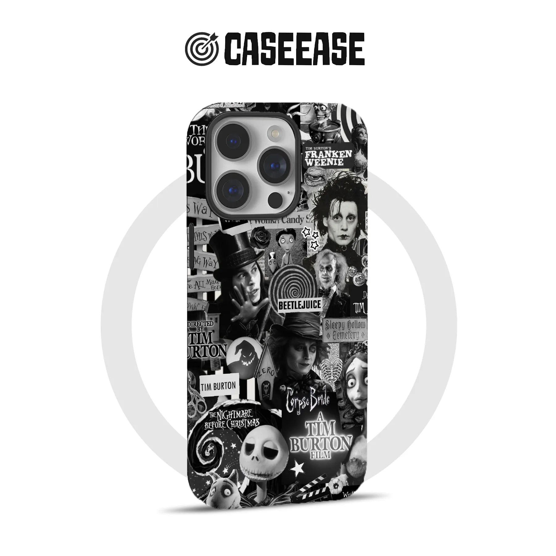 Funda para teléfono inspirada en Tim Burton