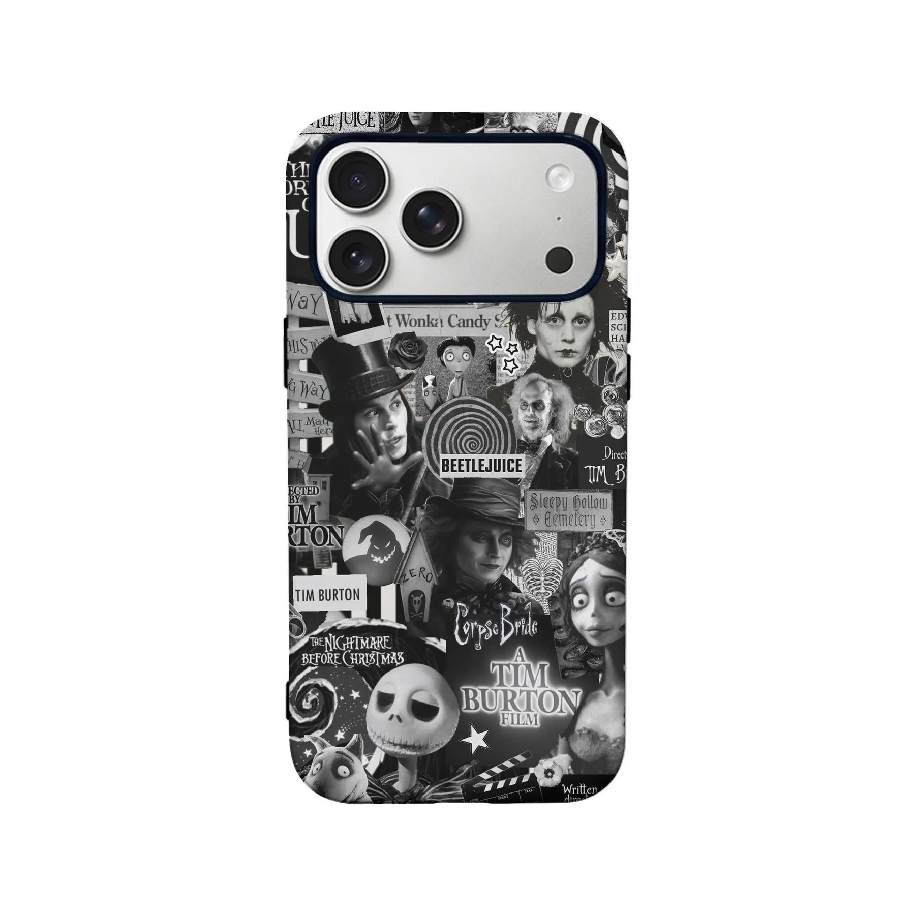 Funda para teléfono inspirada en Tim Burton