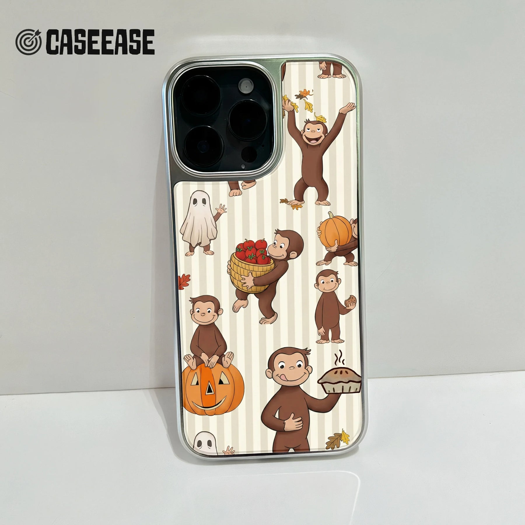 Funda para teléfono Curious Monkey: diseño divertido y ambiente festivo
