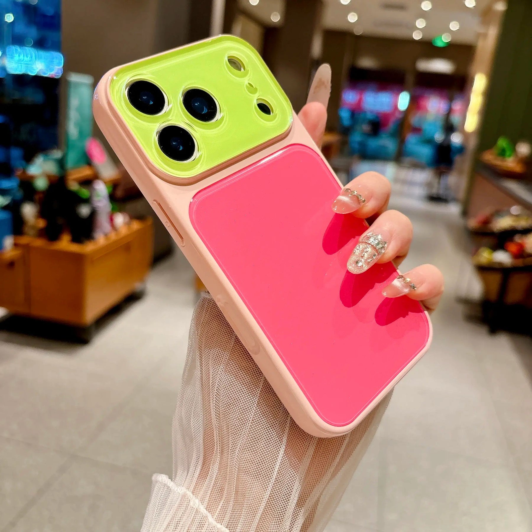 Dopamine Color Block iPhone Case