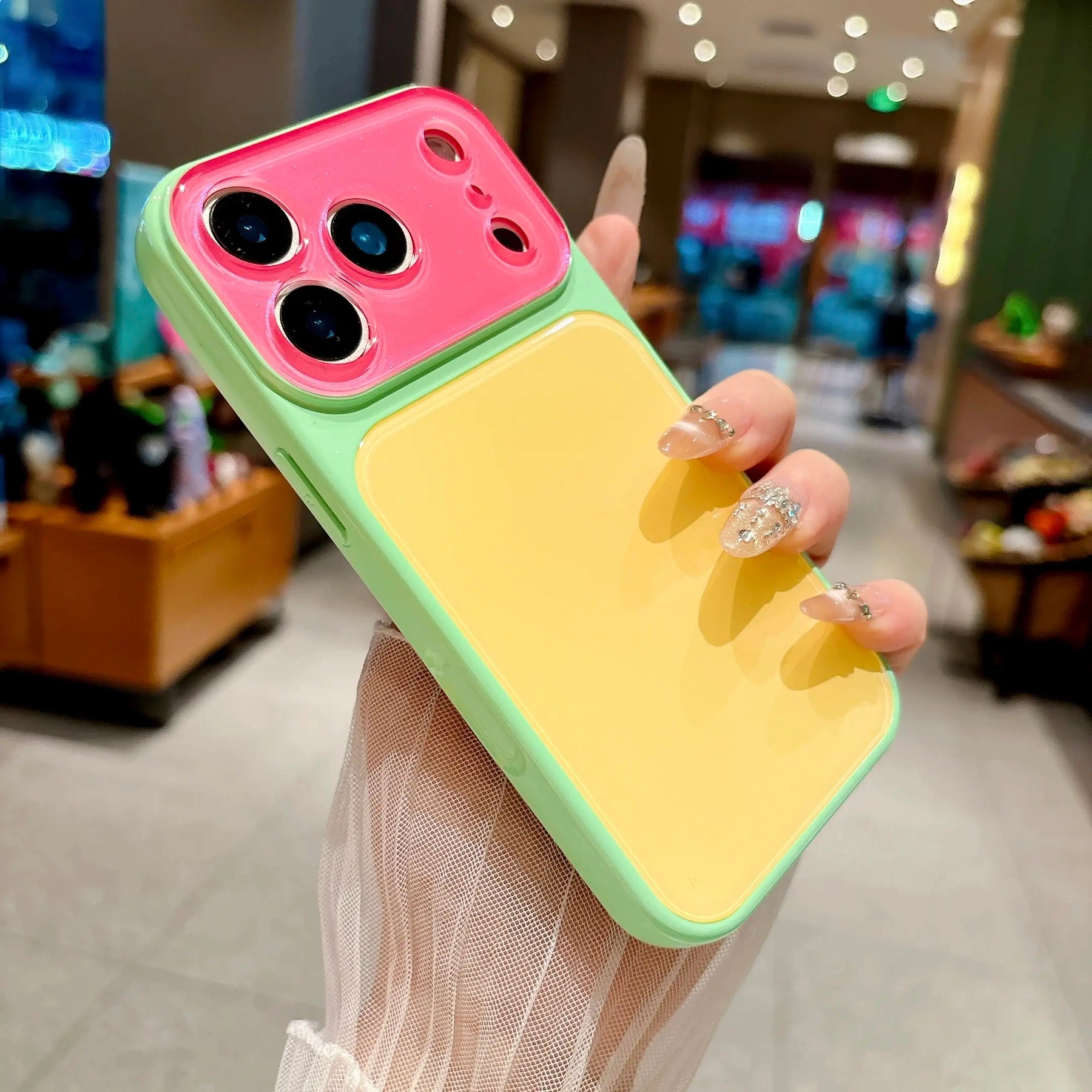 Dopamine Color Block iPhone Case