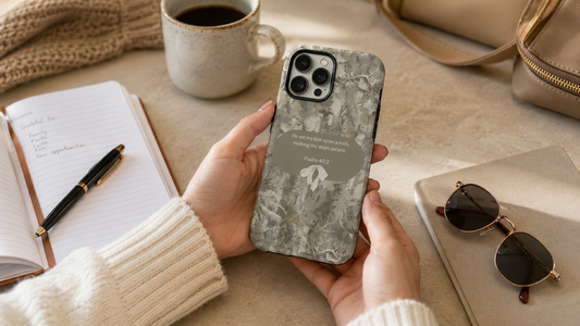 Psalm 40:2 Inspirational Phone Case inline scene 2
