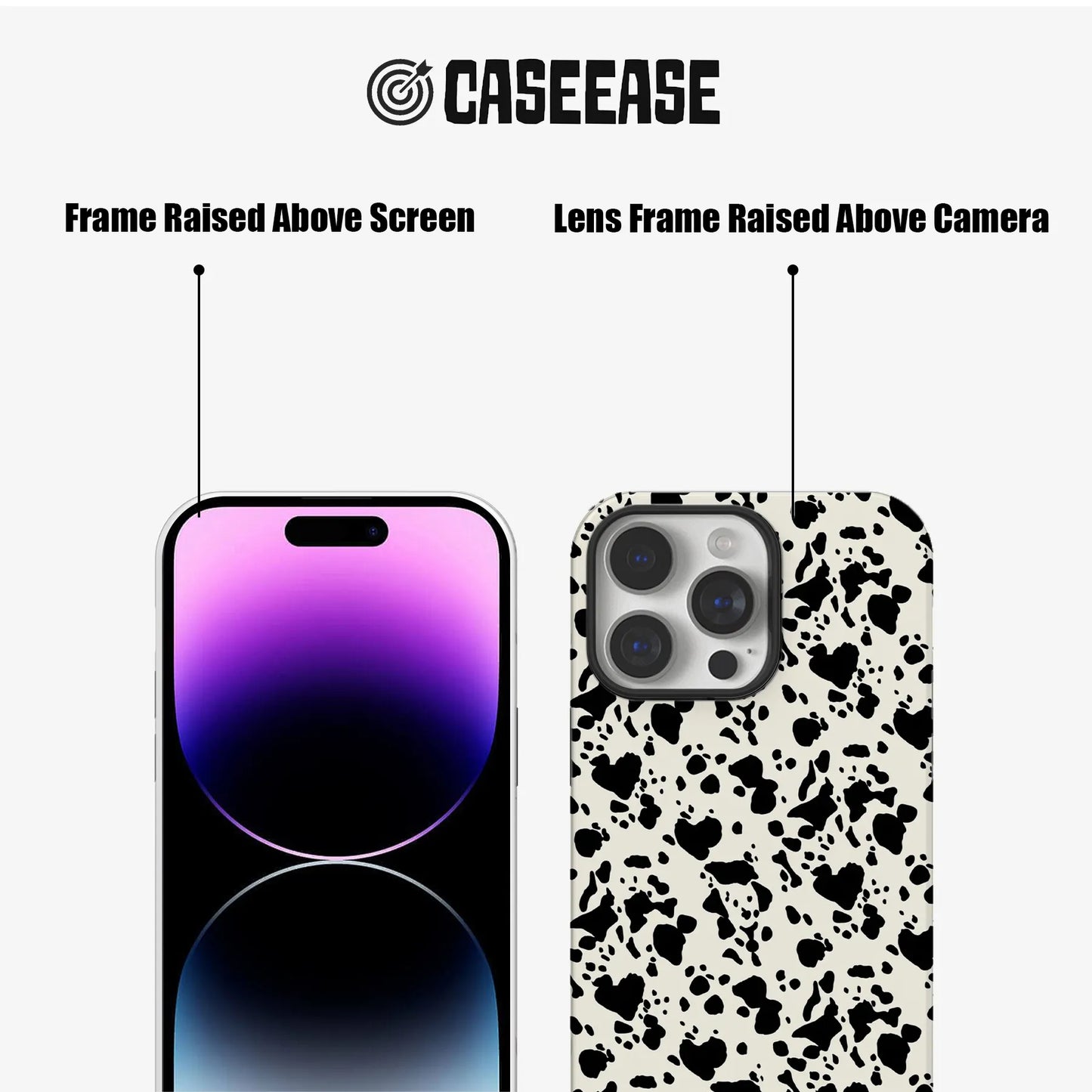 Chic Cow Print Phone Case