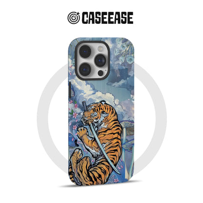 Samurai Tiger Artistic iPhone Case - Unique Sword Tiger Design